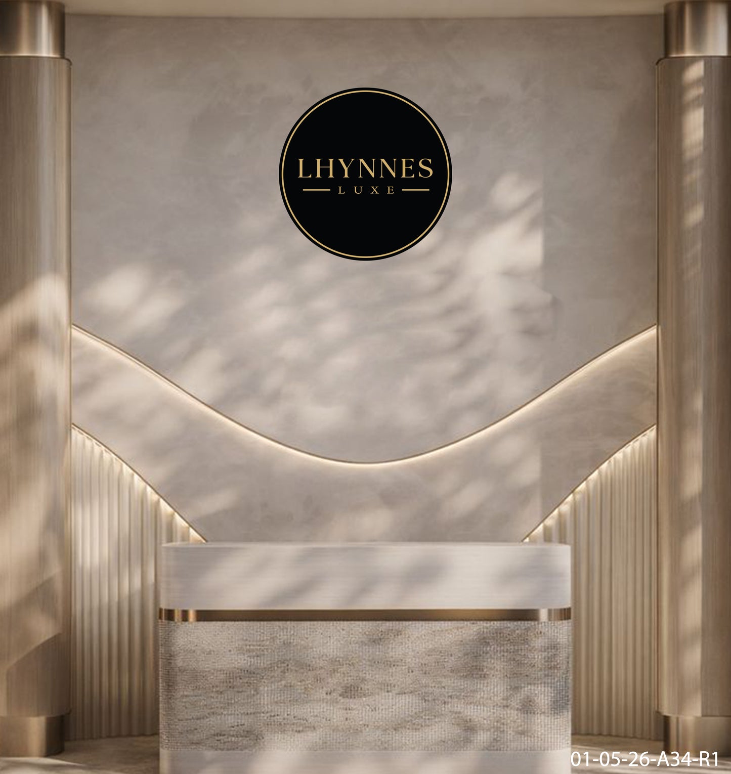 Lhynne’s Luxe Round Acrylic Sign