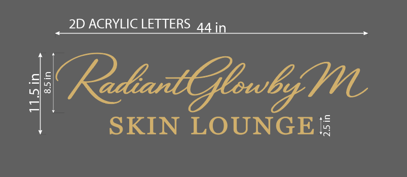 Radiant Glow by M Acrylic Letters