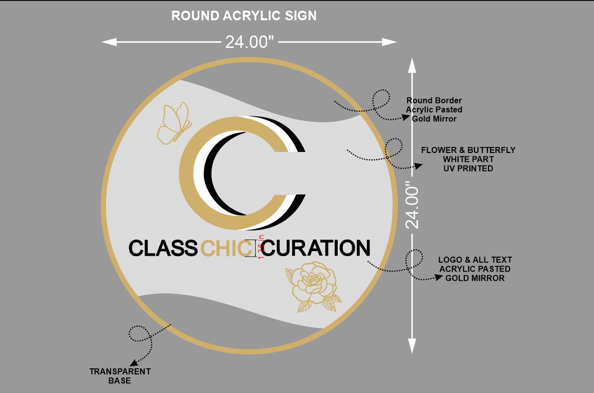 ClassChic Curation Acrylic Sign