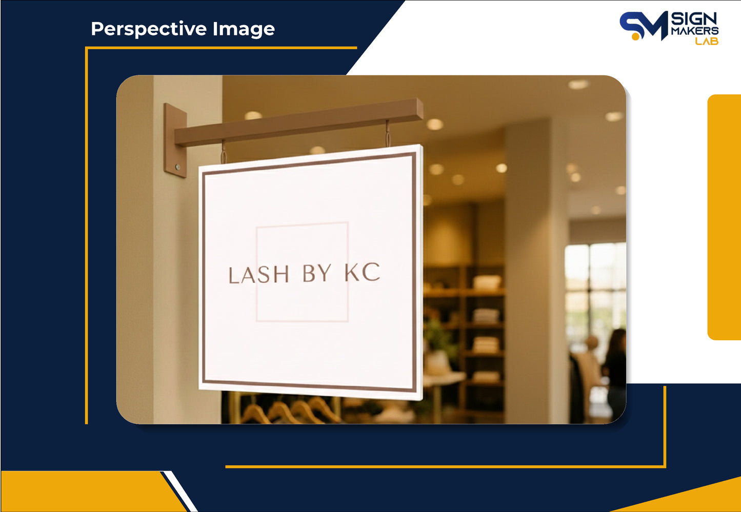 LASH BY KC 2D Blade Sign
