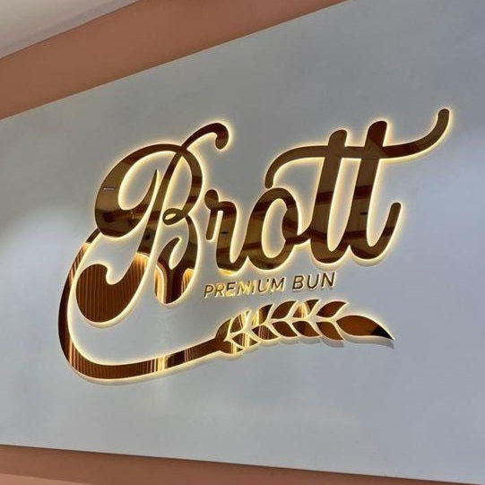 3D Metal Backlit Sign