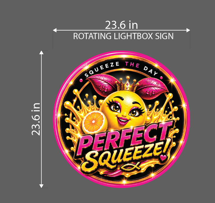 Perfect Squeeze Lightbox Sign