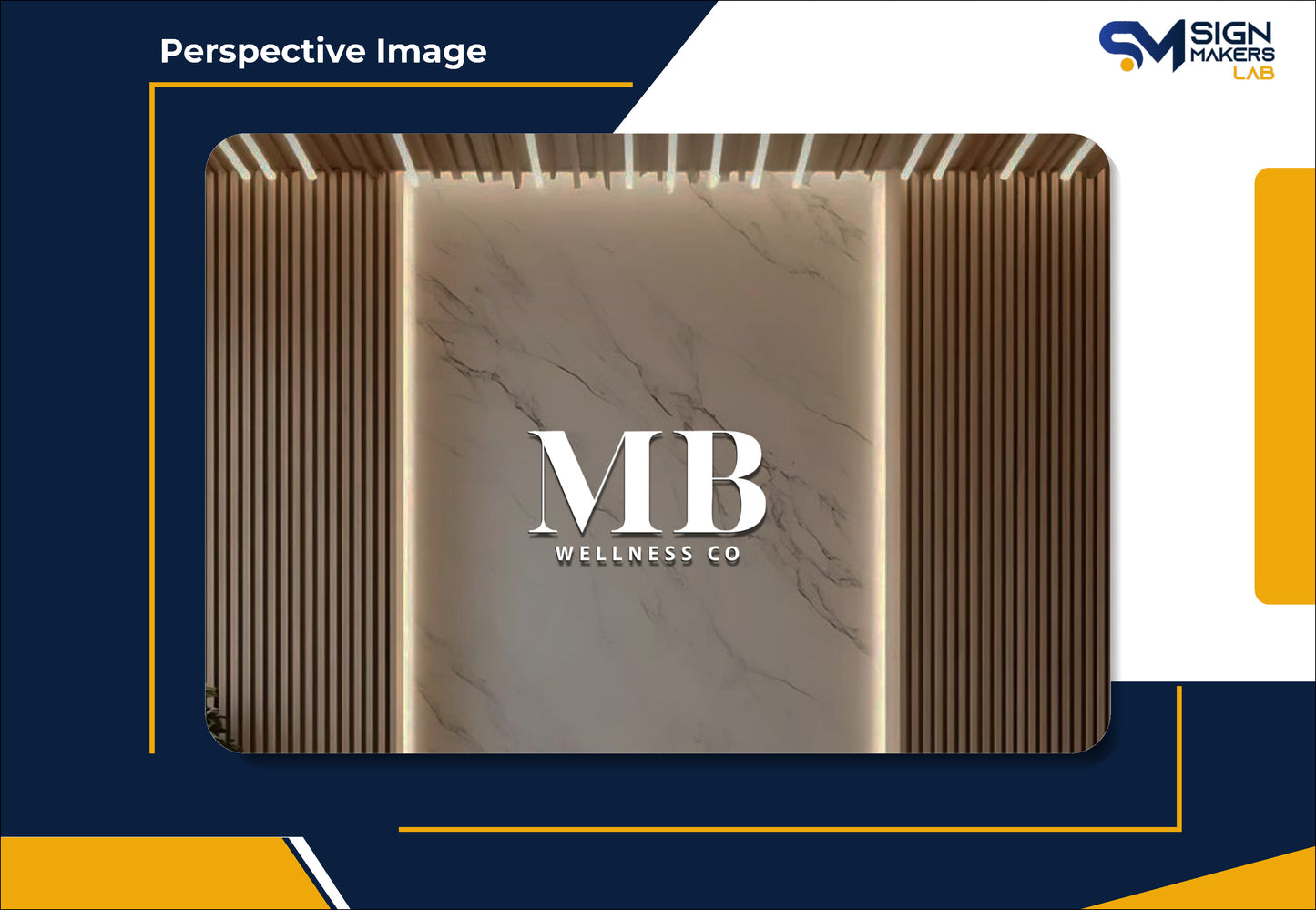 Mb Wellness Co Metal Floating Letters (2D)