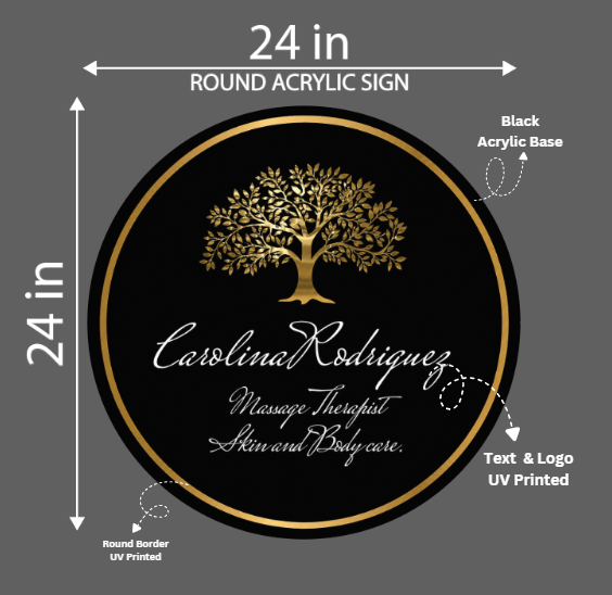 Carolina Rodriguez Acrylic Sign