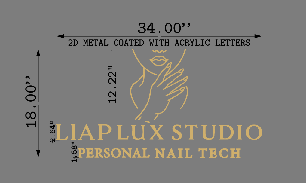 LIAP LUX STUDIO 2D Acrylic Letter Sign