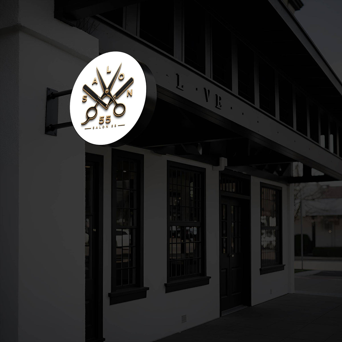 Salon 55 Lightbox Sign