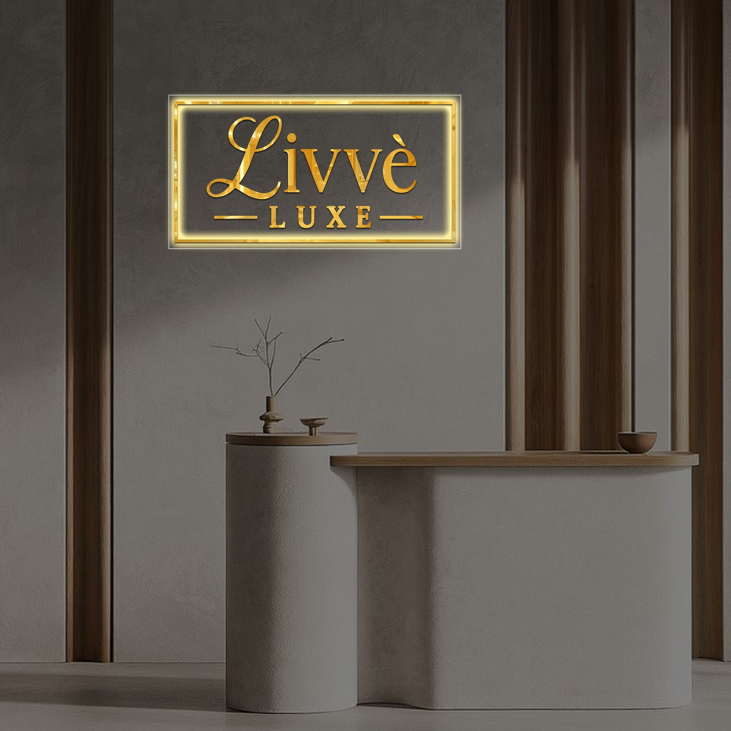 Livvè Luxe Rectangle Acrylic Sign