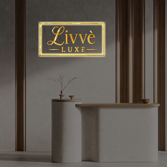 Livvè Luxe Rectangle Acrylic Sign