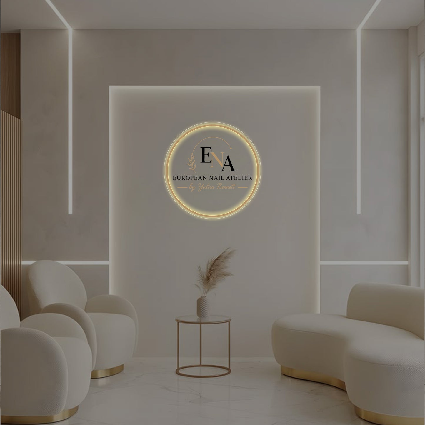 ENA Round Acrylic Sign