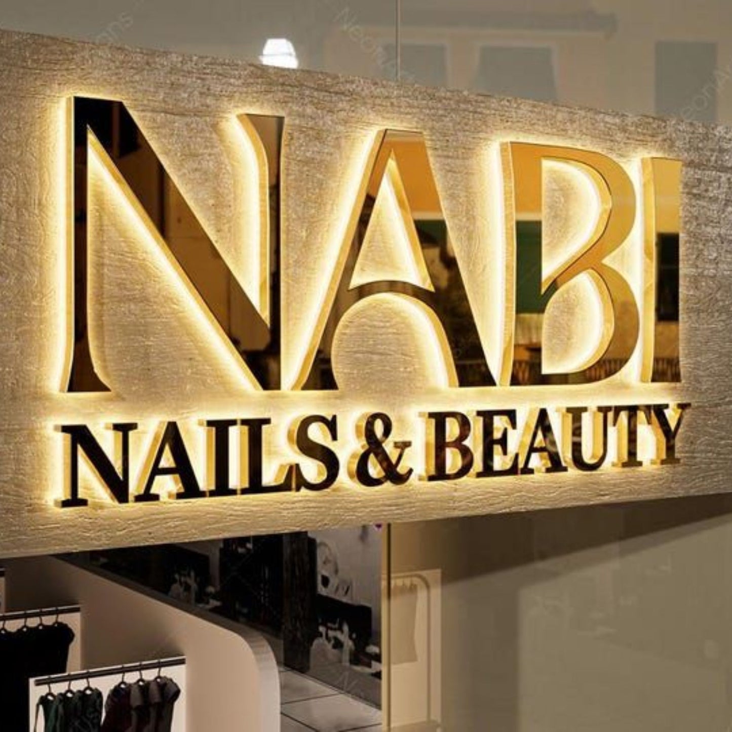 Custom 3D Metal Backlit Signs for Indoor and Outdoor Branding