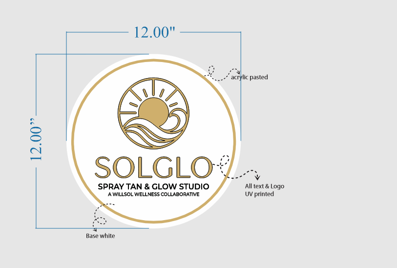 SOLGLO Acrylic Signs