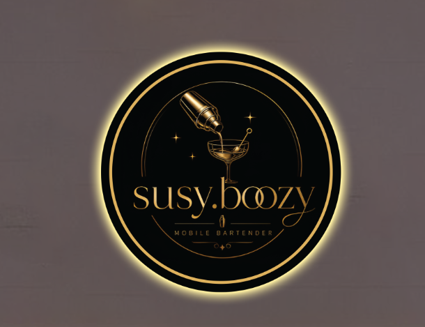 Susy boozy Round Acrylic Sign