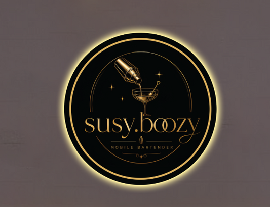 Susy boozy Round Acrylic Sign