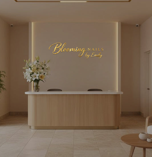 Blooming Nails By Emily Acrylic Letter Sign