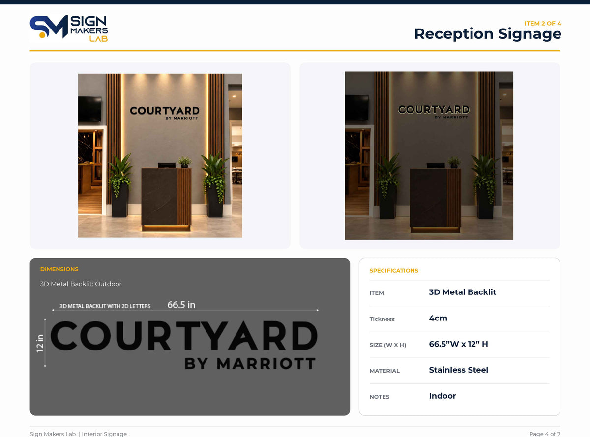 Courtyard by Marriott Signage Bundle