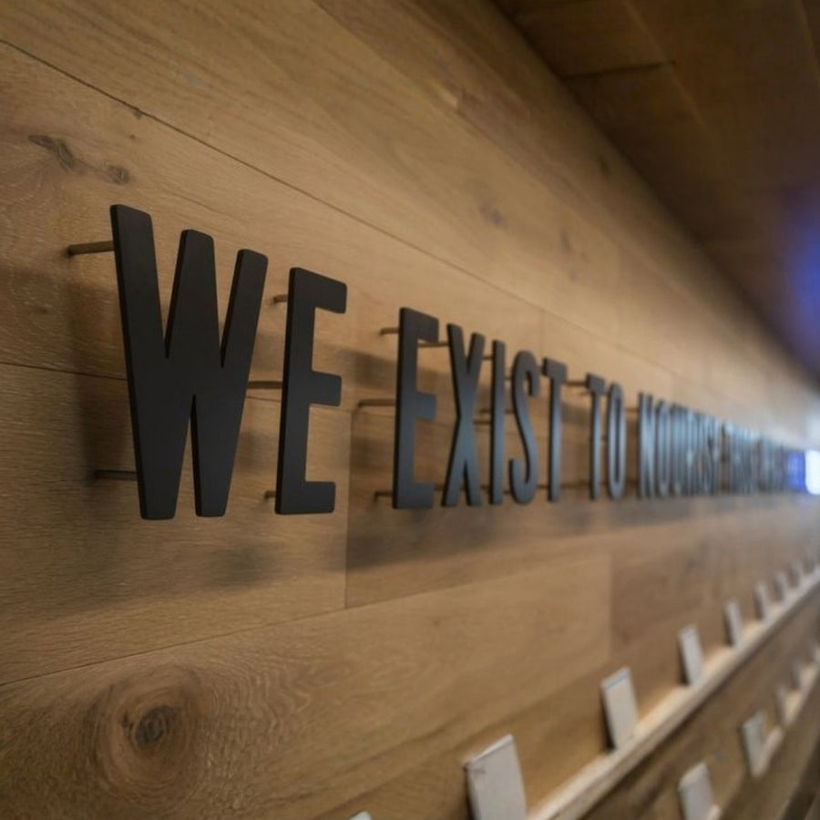 Floating Sign Panel Custom Metal Floating Signs | Sign Makers Lab USA