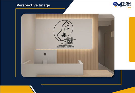 New Me Massage & Esthetics 2D Acrylic Letter Sign