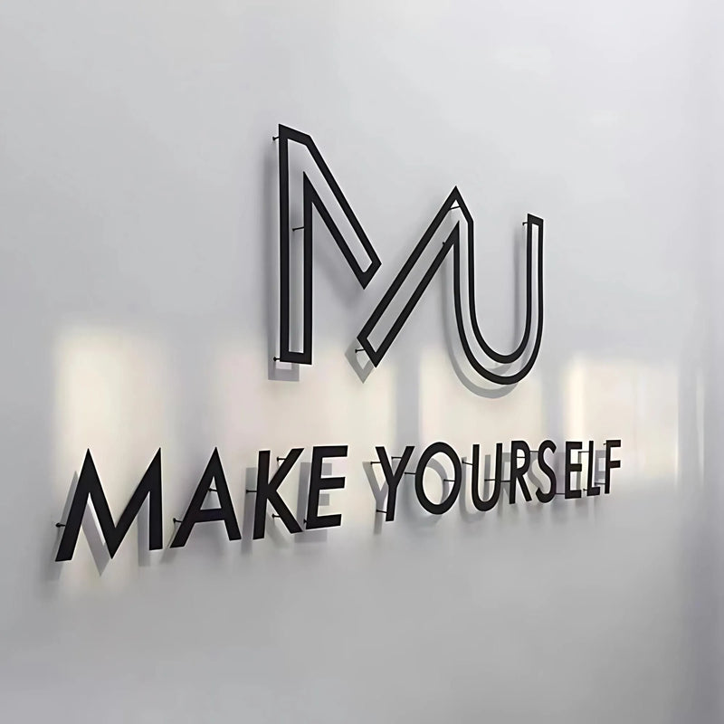 Floating Metal Letters
