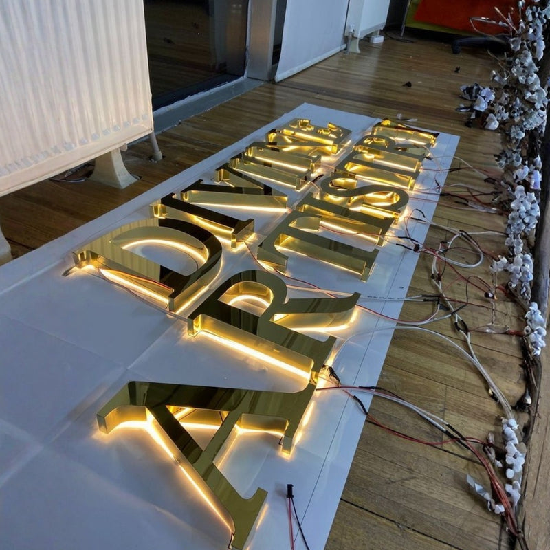 3D Metal Backlit