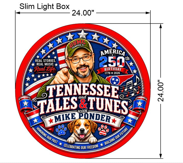 Podcast Slim Lightbox Sign