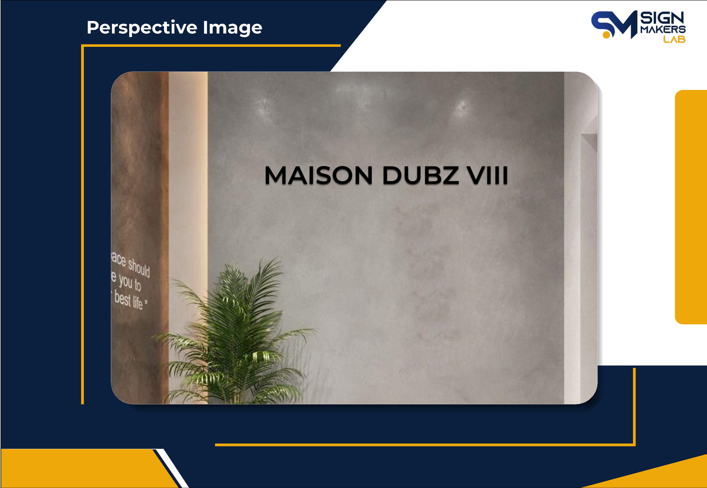 Maison Dubz Viii Metal Floating Letters (2D)