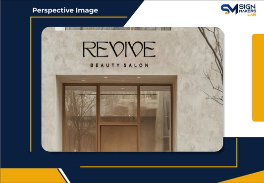 Revive Beauty Salon Metal Floating Letters (2D)