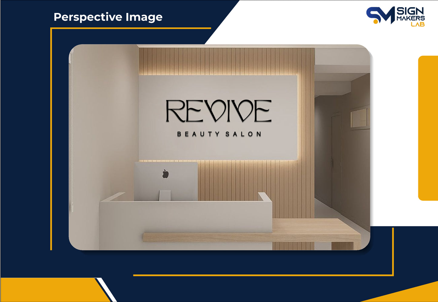 Revive Beauty Salon Metal Floating Letters (2D)