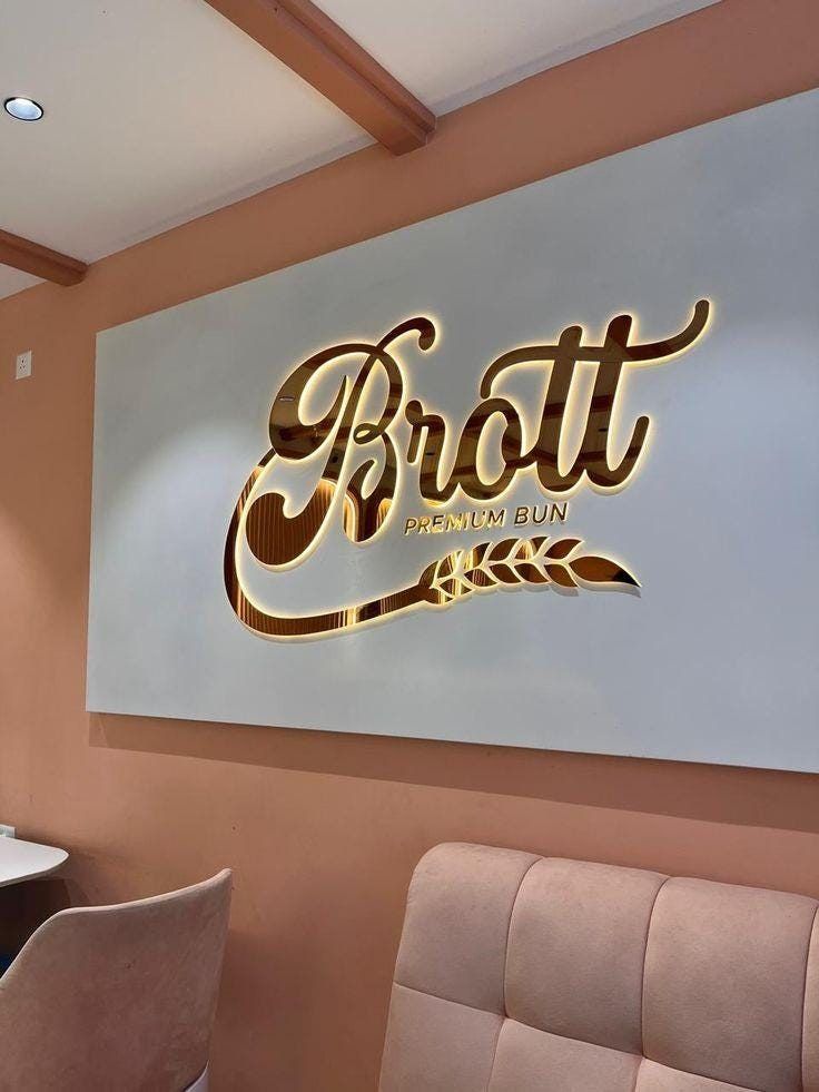 3D Metal Backlit Sign