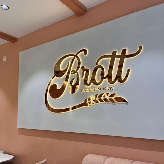 3D Metal Backlit Sign