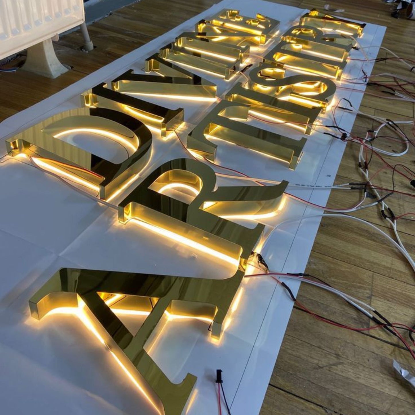 Custom 3D Metal Backlit Signs for Indoor and Outdoor Branding