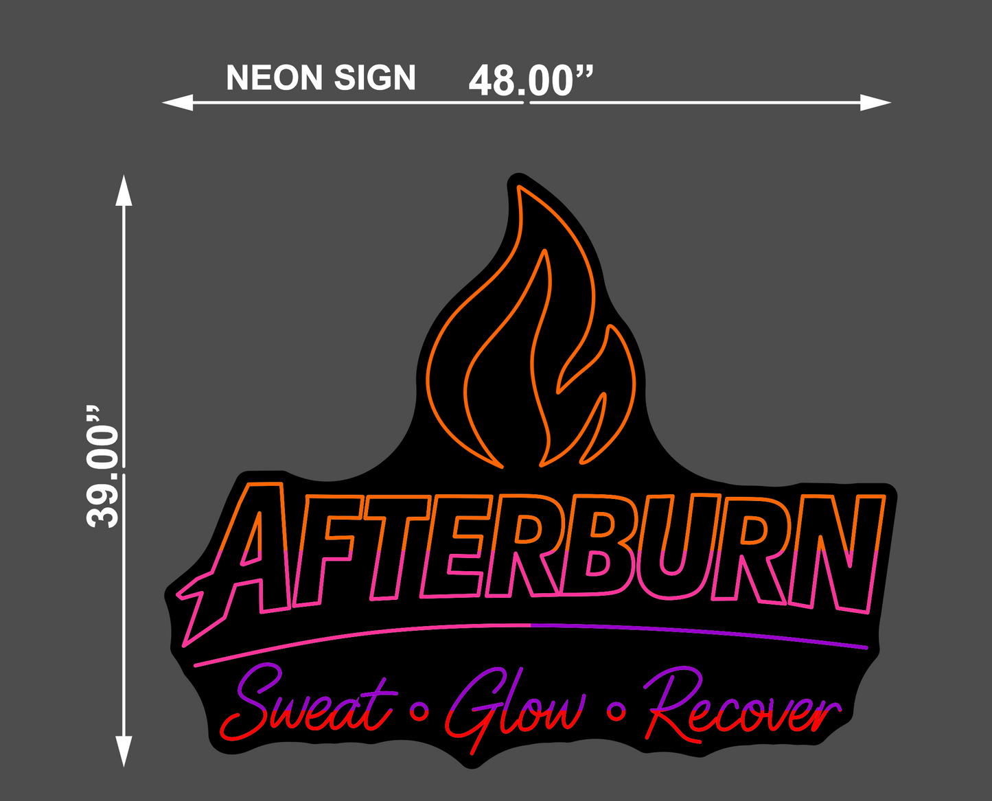 Afterburn Neon Sign