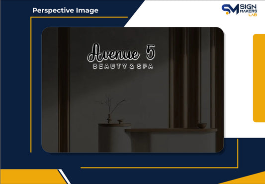 Avenue 5 Beauty & Spa 3D Metal Back-Lit