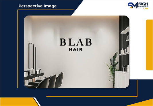 BLAB Hair Metal Floating Letters (2D)