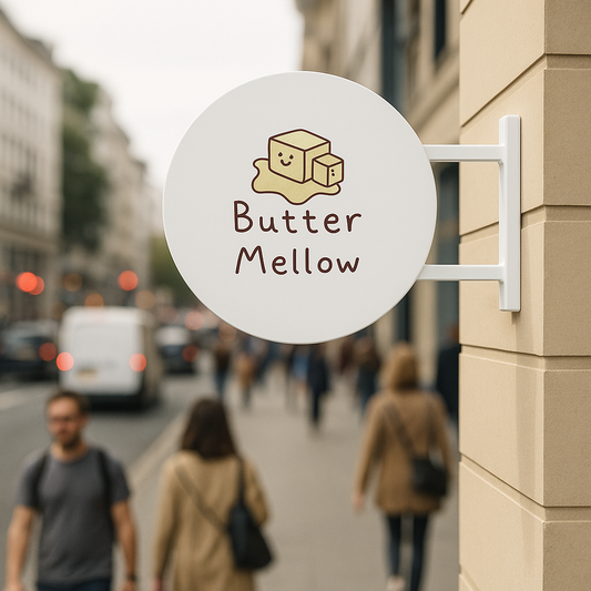 Premium Custom Outdoor Round Blade Logo Signs