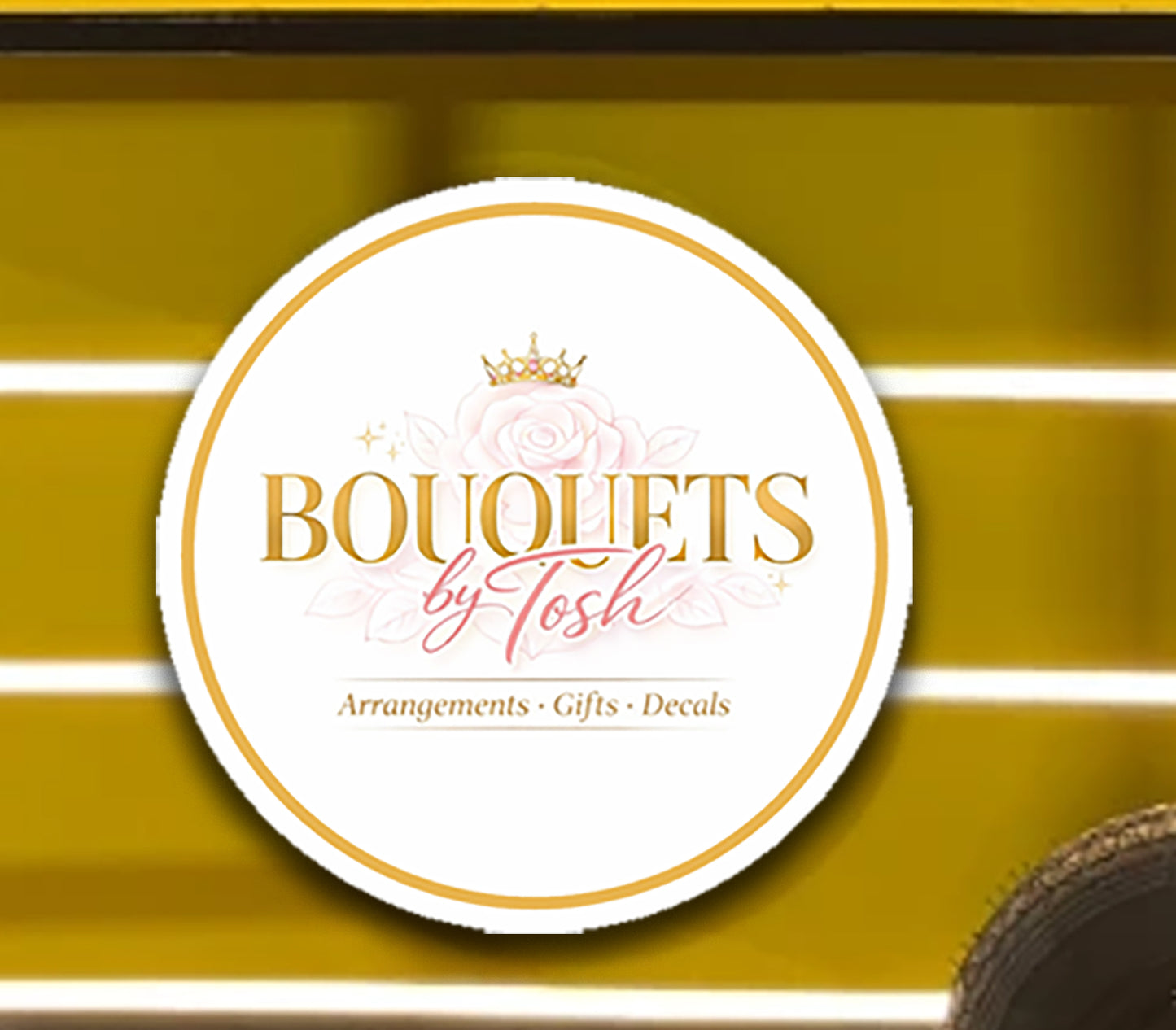 Bouquets by Tosh Round Acrylic Sign