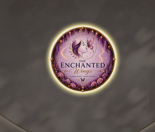 The Enchanted Wings Round Acrylic Sign