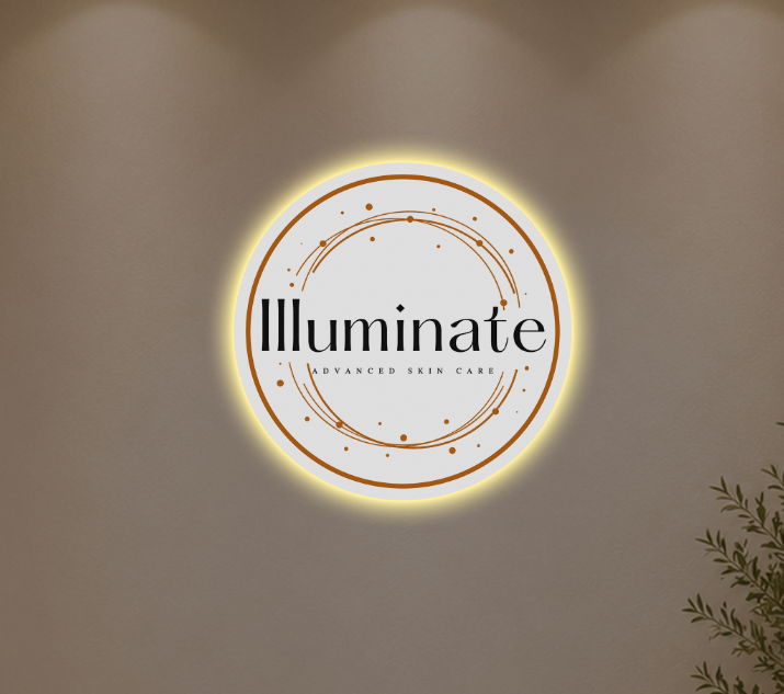 Illuminate Advanced Skincare Acrylic LED Sign