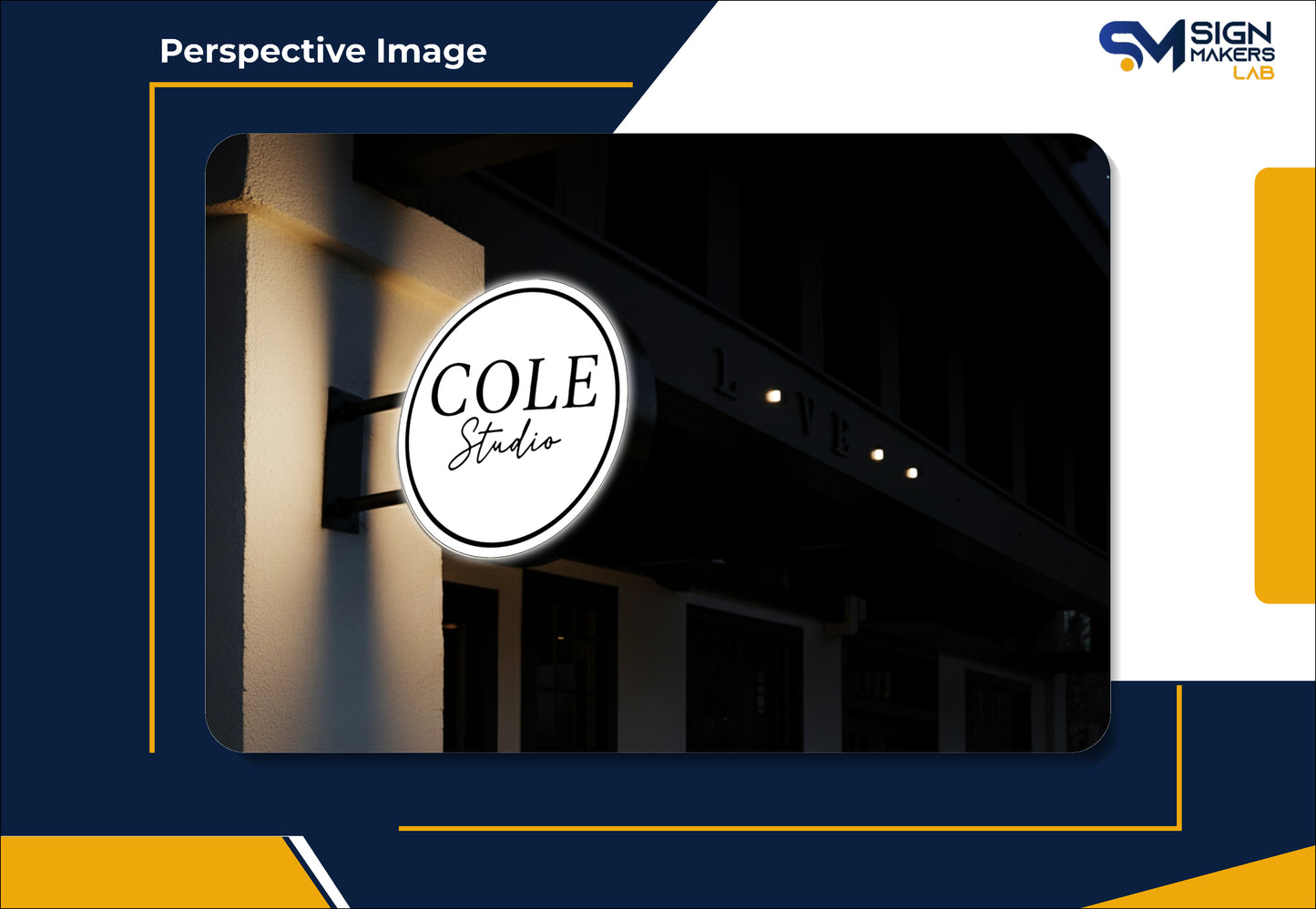 COLE studio 3D Lightbox Sign