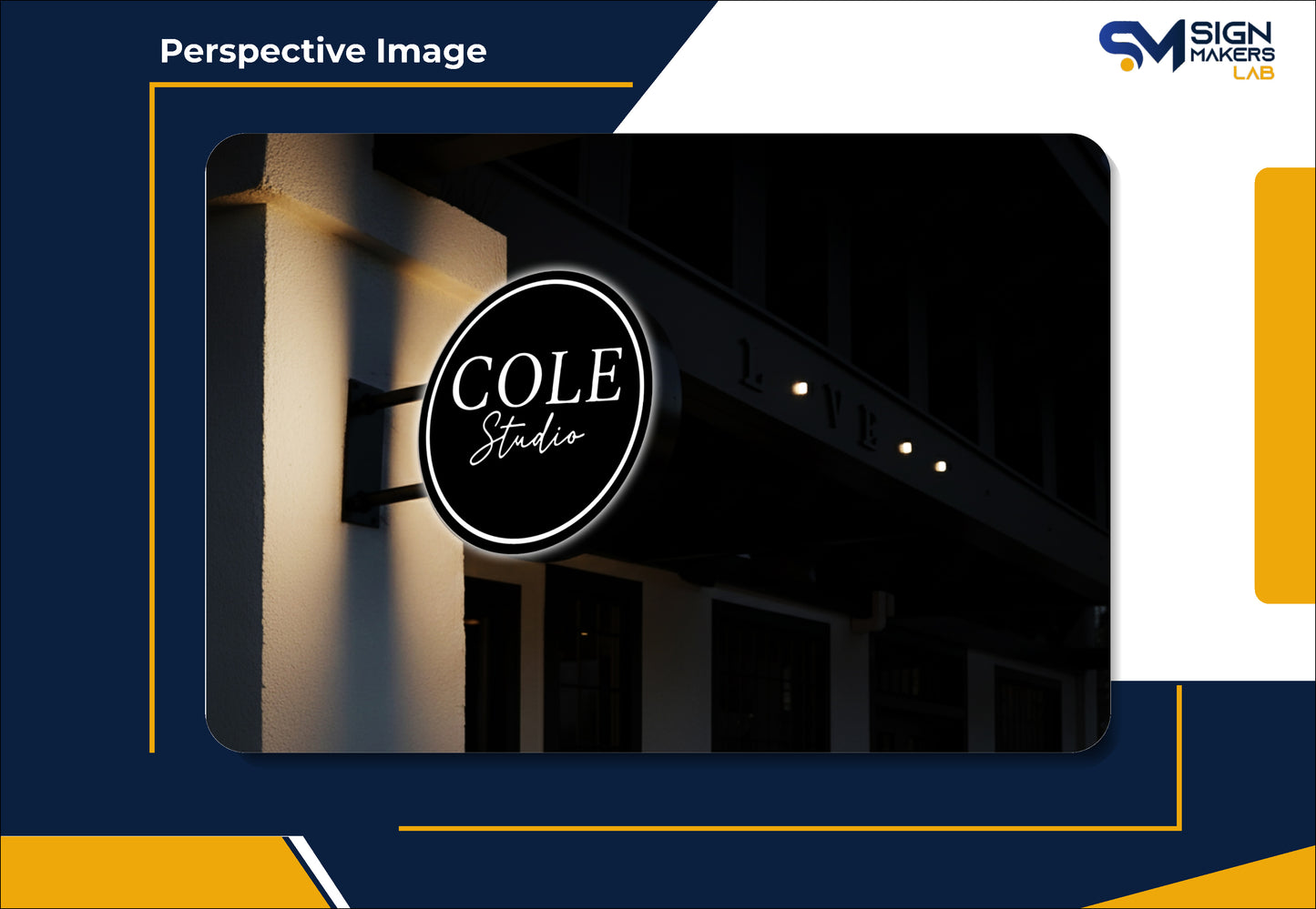 COLE studio 3D Lightbox Sign