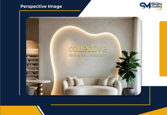 collective Skin & Nail Academy Metal Floating Letters (2D)