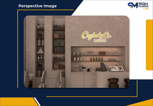 CrybabyCo Salon 3D Metal Back-Lit