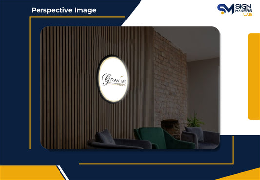 Gravitas Medspa Slim Lightbox Sign