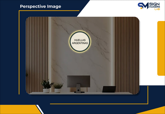 HUELLAS ARGENTINAS Round Acrylic Sign