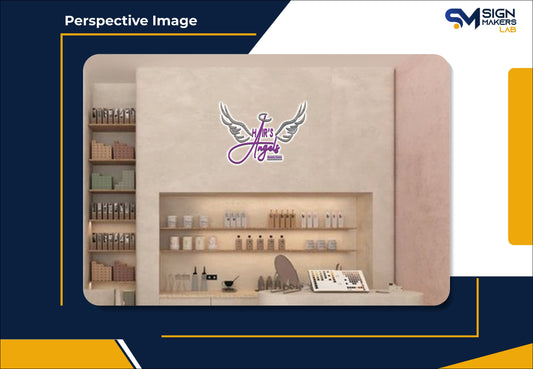 Hair’s Angels Beauty Salon 3D Metal Back-Lit Signmakerslab