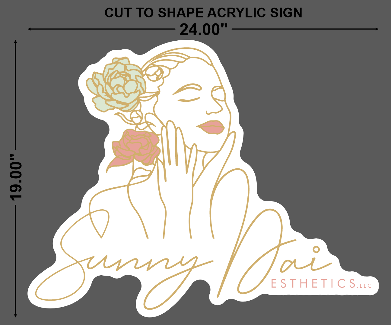 Sunny Dai Aesthetics Acrylic Sign