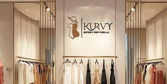 Kurvy Boutique and Thrift Store Acrylic Letters