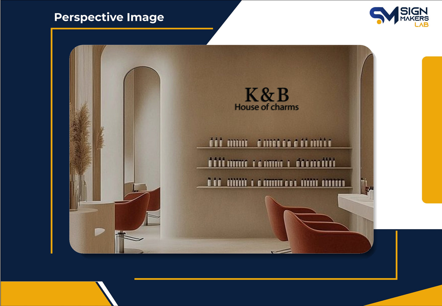 K & B House of charms 2D Acrylic Letter Sign Signmakerslab