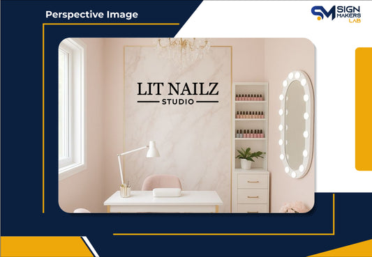Lit Nails Studio 2D Acrylic Letter Sign