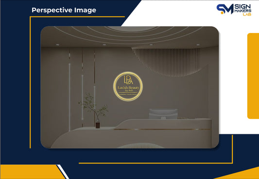 LavishBeautybyAsh Round Acrylic Sign