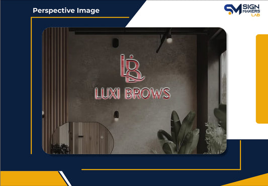Luxi Brows LLC  3D Metal Back-Lit